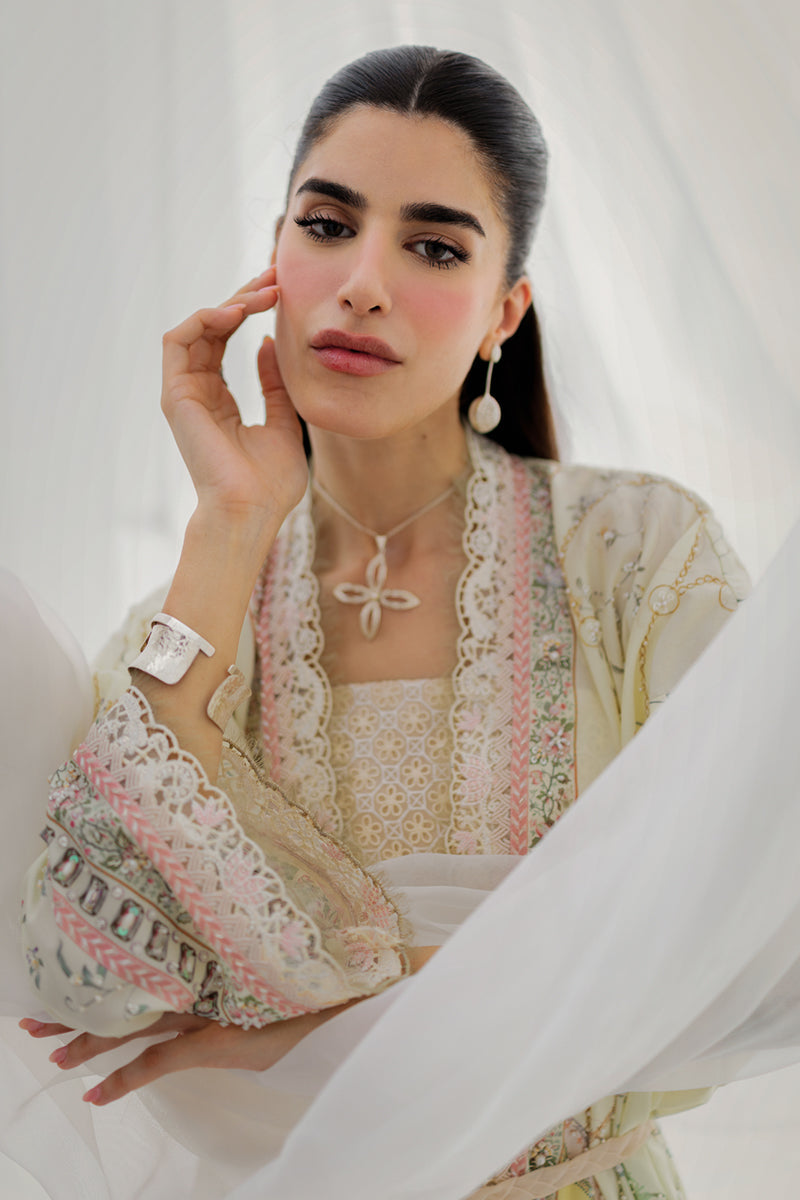 Qalamkar Luxe Silk Unstitched Embroidered 2Pc Suit LK-05 ELSA
