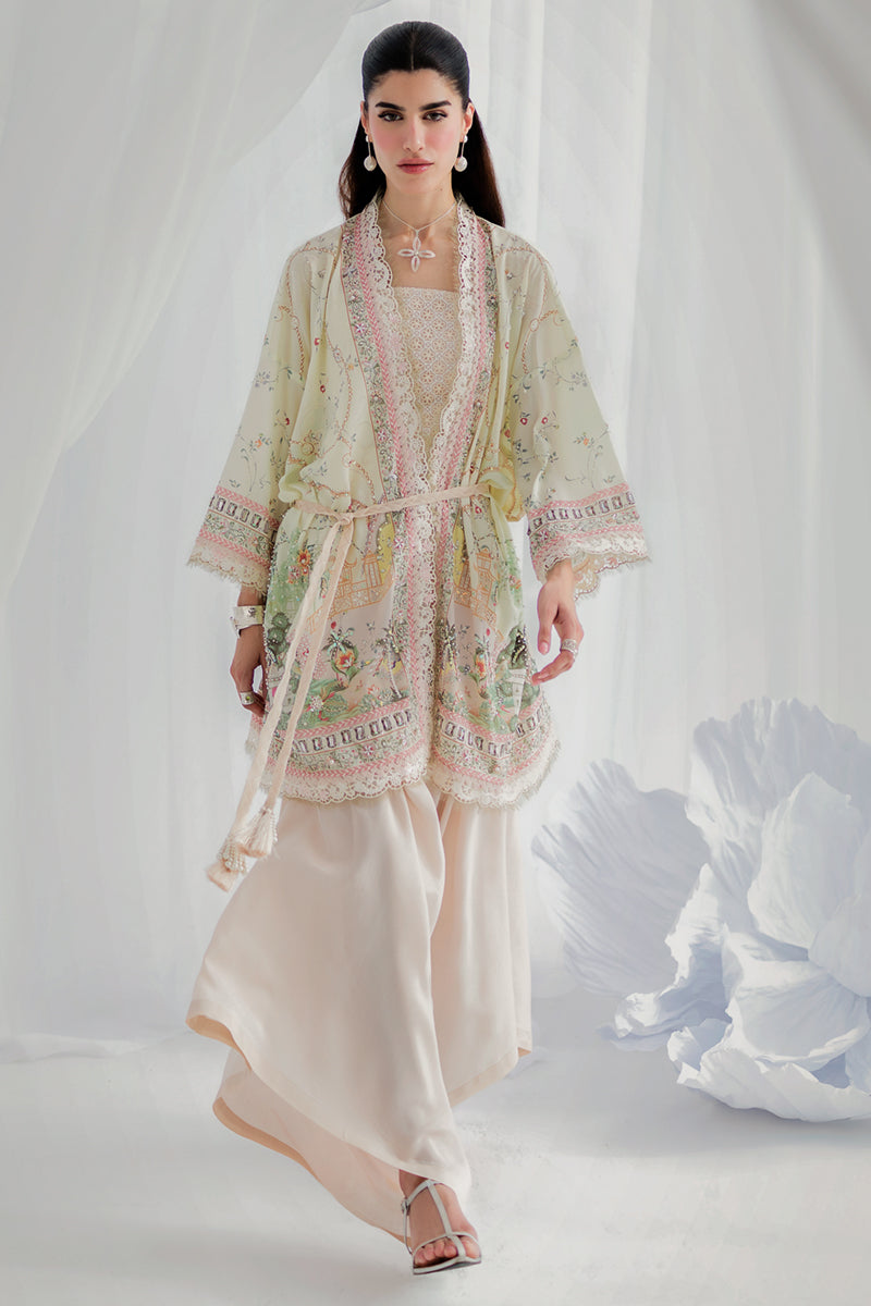 Qalamkar Luxe Silk Unstitched Embroidered 2Pc Suit LK-05 ELSA
