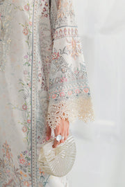 Qalamkar Luxe Silk Unstitched Embroidered 3Pc Suit LK-06 NELE