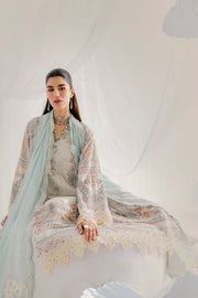 Qalamkar Luxe Silk Unstitched Embroidered 3Pc Suit LK-06 NELE