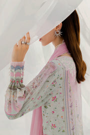 Qalamkar Luxe Silk Unstitched Embroidered 3Pc Suit LK-07 IDA