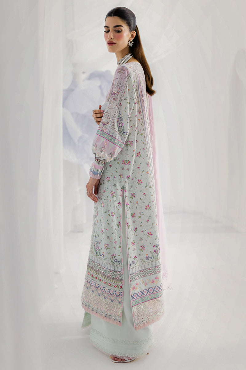Qalamkar Luxe Silk Unstitched Embroidered 3Pc Suit LK-07 IDA