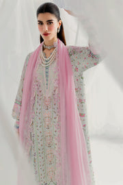 Qalamkar Luxe Silk Unstitched Embroidered 3Pc Suit LK-07 IDA