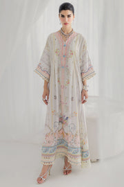 Qalamkar Luxe Silk Unstitched Embroidered Kaftaan LK-08 BIANCA