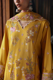 Qalamkar Qlinekari Embroidered Linen Unstitched 3Pc Suit LM-04 SINSEAD
