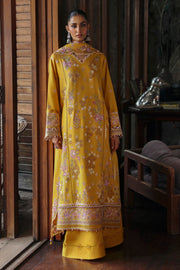 Qalamkar Qlinekari Embroidered Linen Unstitched 3Pc Suit LM-04 SINSEAD