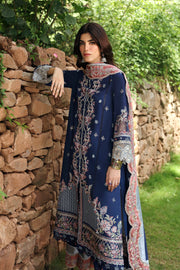 Qalamkar Qlinekari Embroidered Linen Unstitched 3Pc Suit LM-06 CADHLA