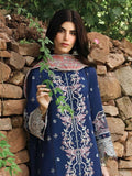 Qalamkar Qlinekari Embroidered Linen Unstitched 3Pc Suit LM-06 CADHLA