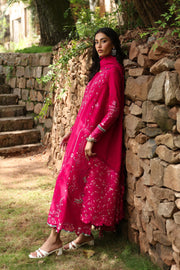 Qalamkar Qlinekari Embroidered Linen Unstitched 3Pc Suit LM-13 TARA