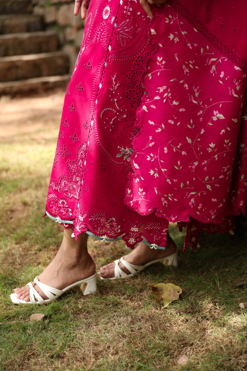 Qalamkar Qlinekari Embroidered Linen Unstitched 3Pc Suit LM-13 TARA