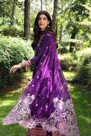 Qalamkar Qlinekari Embroidered Linen Unstitched 3Pc Suit LM-15 EIMERA