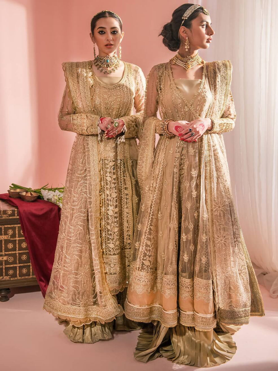 Aik Atelier Wedding Festive Embroidered Net 3Pc Suit Look-03