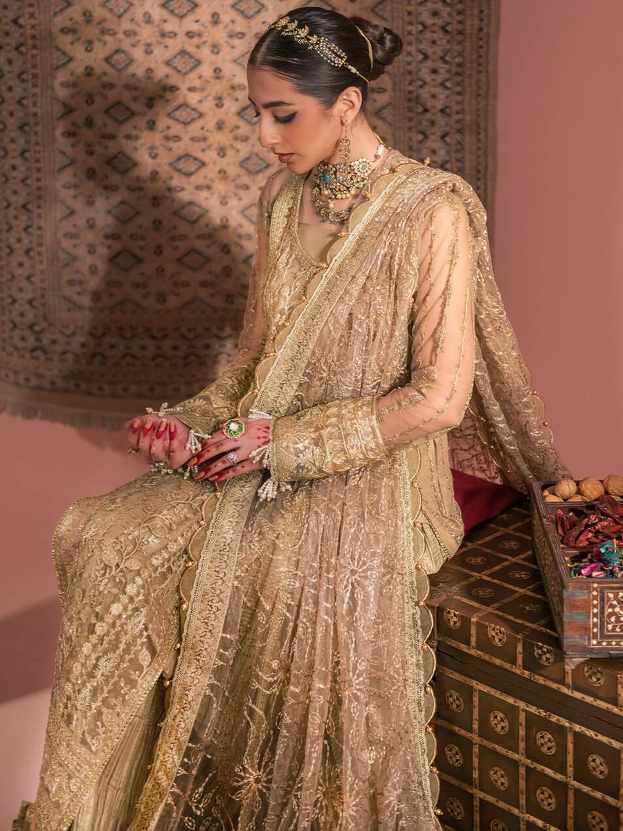 Aik Atelier Wedding Festive Embroidered Net 3Pc Suit Look-03
