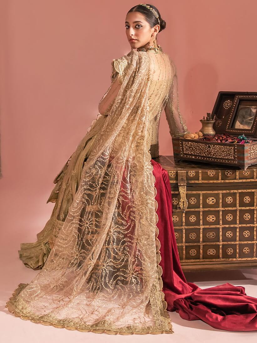 Aik Atelier Wedding Festive Embroidered Net 3Pc Suit Look-03