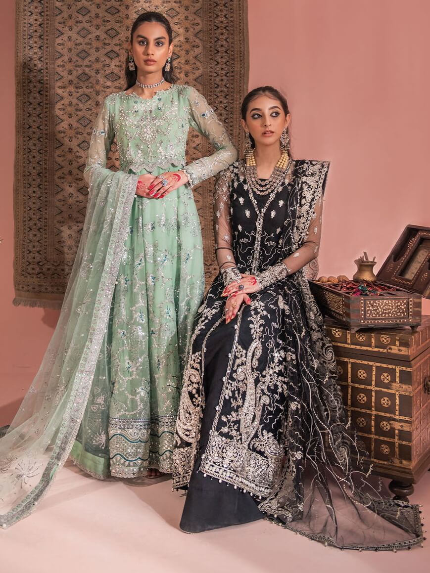 Aik Atelier Wedding Festive Embroidered Chiffon 3Pc Suit Look-05