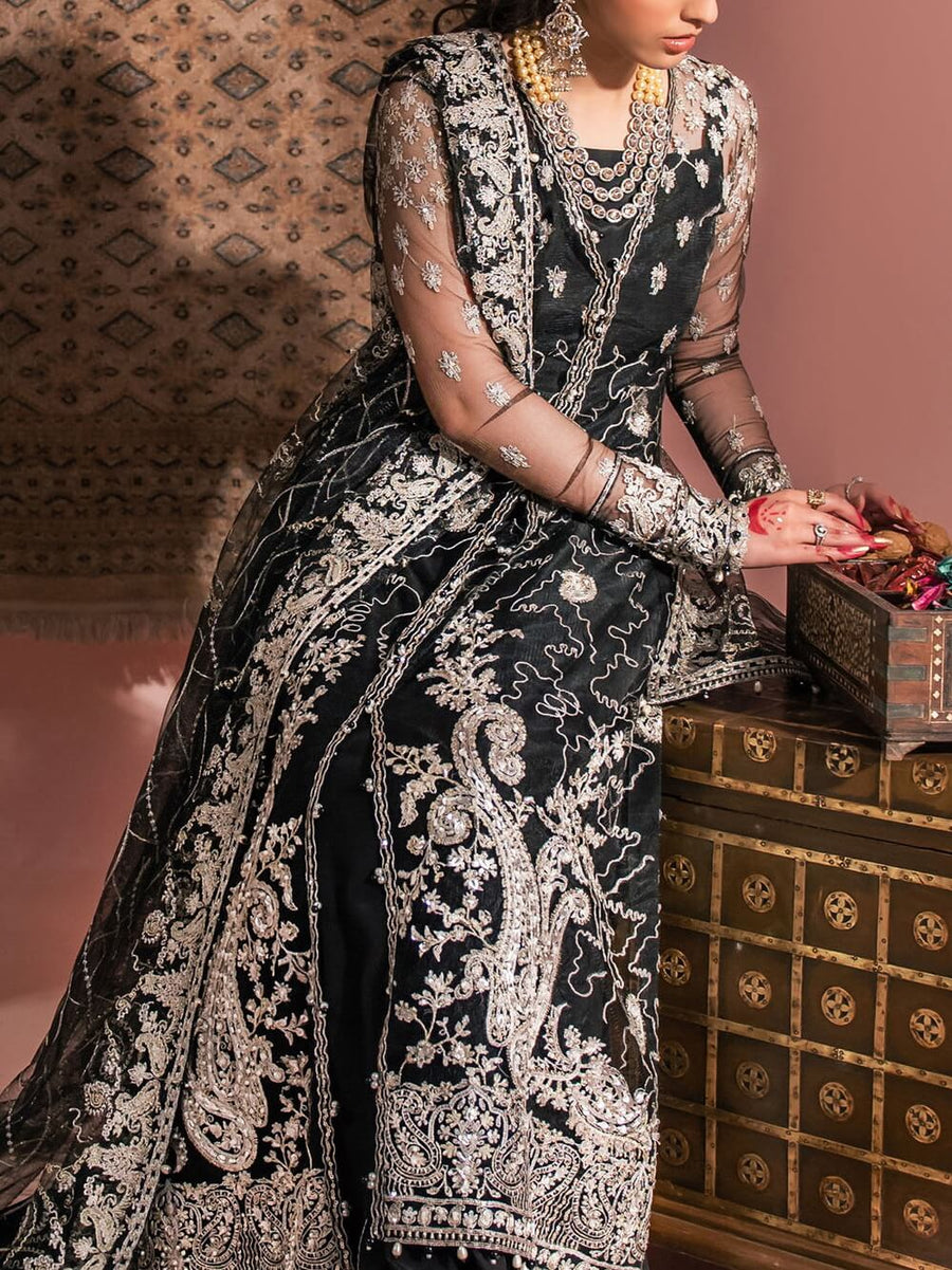 Aik Atelier Wedding Festive Embroidered Net 3Pc Suit Look-06