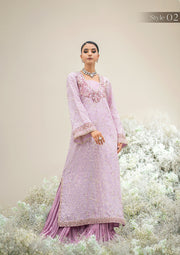 AIK Atelier Wedding Festive Unstitched Emb Silk 3Pc Suit Look-06
