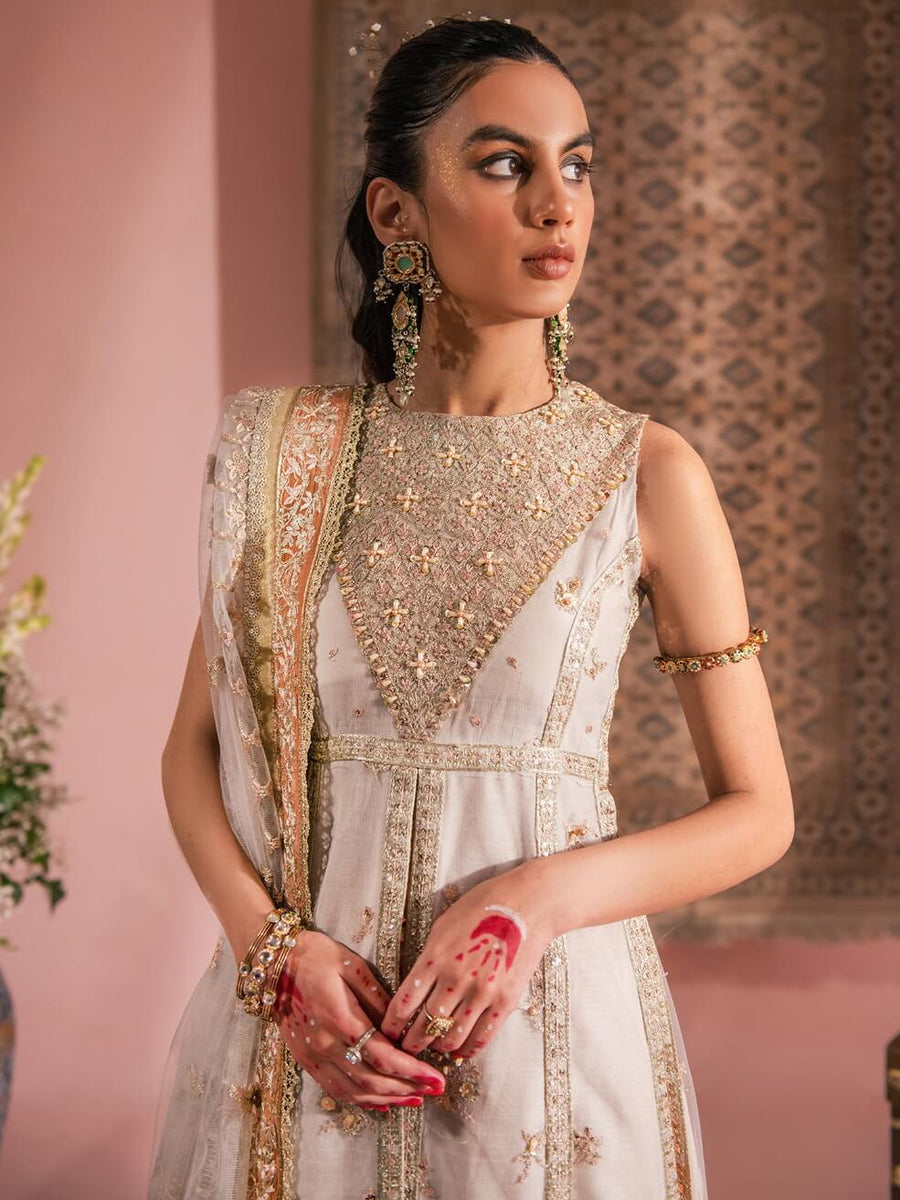 Aik Atelier Wedding Festive Embroidered Net 3Pc Suit Look-07