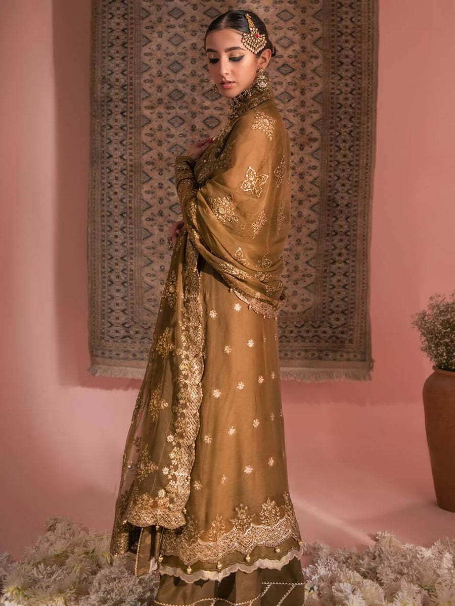 Aik Atelier Wedding Festive Embroidered Chiffon 3Pc Suit Look-09