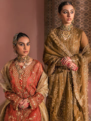 Aik Atelier Wedding Festive Embroidered Chiffon 3Pc Suit Look-09