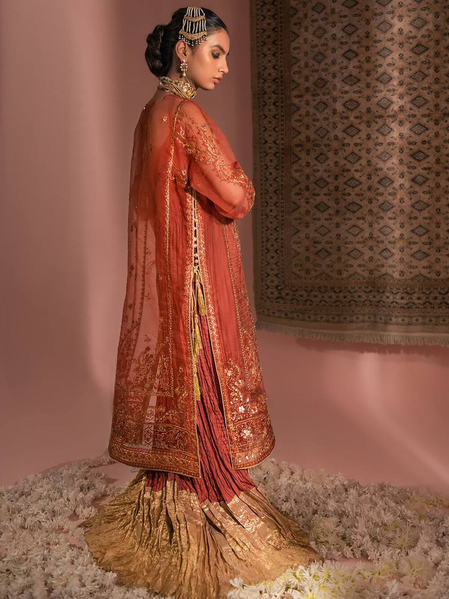 Aik Atelier Wedding Festive Embroidered Organza 3Pc Suit Look-10