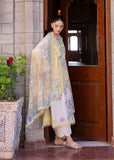 Saira Shakira Bloom Unstitched Lawn 3Pc Suit SS-25-04A LOTUS REVERIE