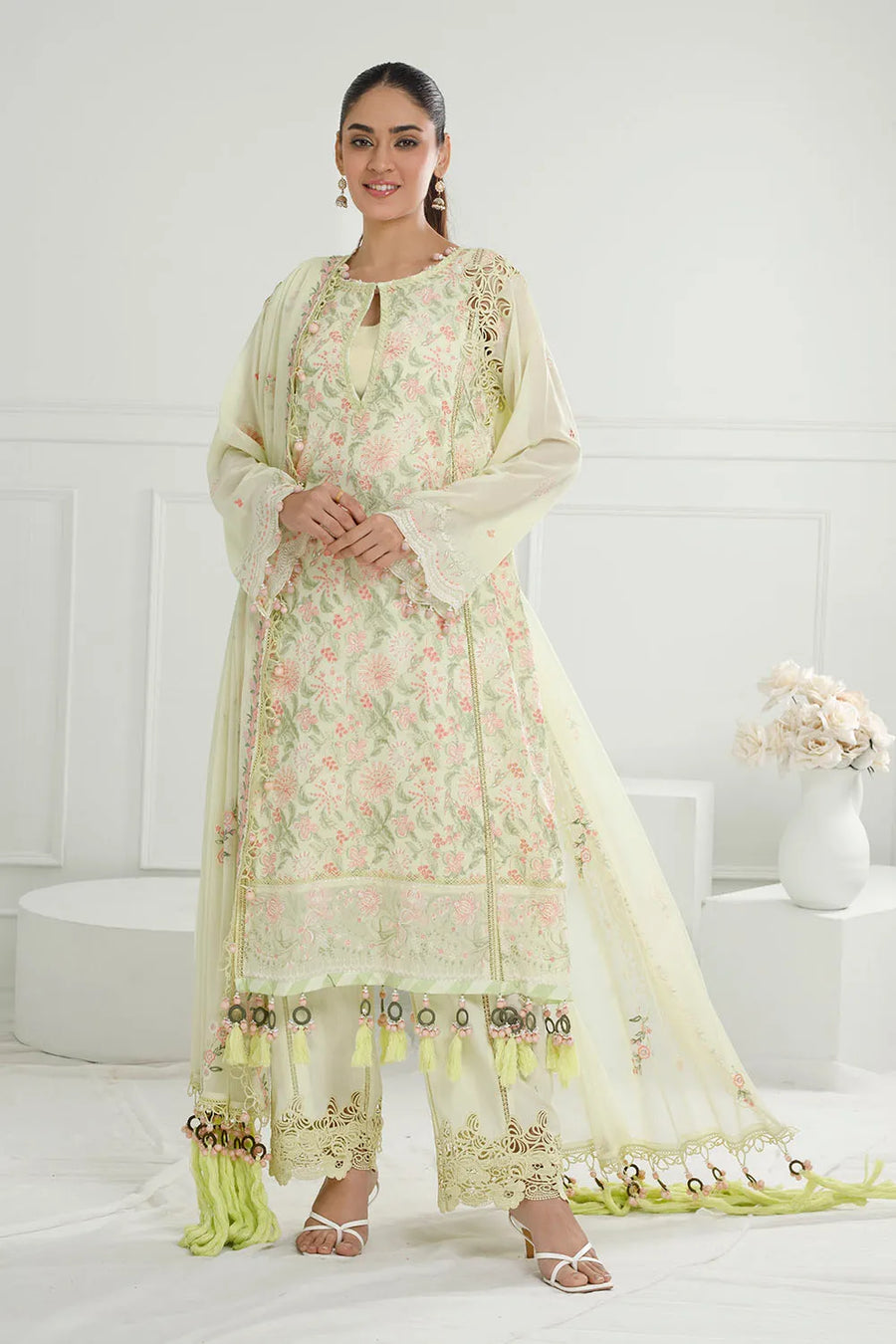 Gul Ahmed The joy Of Summer Embroidered Swiss Unstitched 3Pc Suit LSV-52026