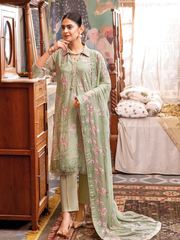 Gul Ahmed Premium Embroidered Swiss Voile Unstitched 3Pc Suit LSV-42002