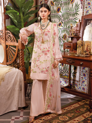 Gul Ahmed Premium Embroidered Swiss Voile Unstitched 3Pc Suit LSV-42020