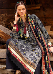 Gul Ahmed Printed Linen Unstitched 3Pc Suit LT-42001