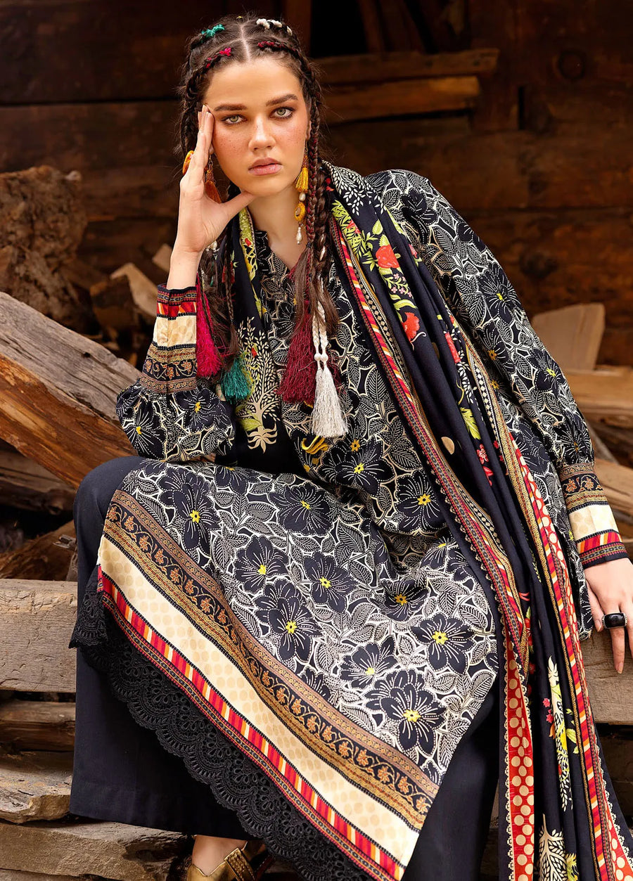 Gul Ahmed Printed Linen Unstitched 3Pc Suit LT-42001