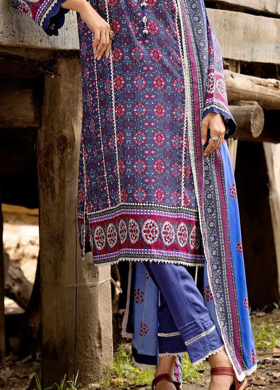 Gul Ahmed Printed Linen Unstitched 3Pc Suit LT-42008