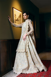 Saira Rizwan Festive Unstitched Embroidered Net 3Pc Suit D-02 LUCENT