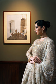 Saira Rizwan Festive Unstitched Embroidered Net 3Pc Suit D-02 LUCENT