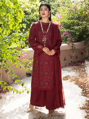 Afsaneh by Mahnur Embroidered Karandi Unstitched 3Pc Suit D-11 Lueur