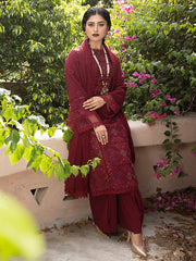 Afsaneh by Mahnur Embroidered Karandi Unstitched 3Pc Suit D-11 Lueur