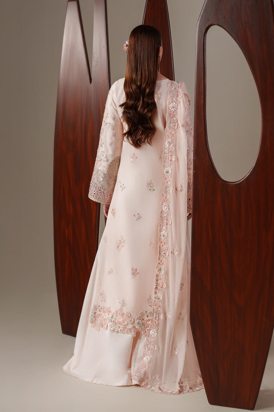 Emaan Adeel Nouvelle Embroidered Chiffon Unstitched 3Pc Suit - LUMI