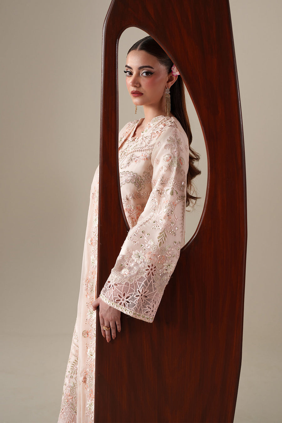 Emaan Adeel Nouvelle Embroidered Chiffon Unstitched 3Pc Suit - LUMI