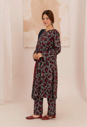 Feathers Digital Printed Dhanak Unstitched 3Pc Suit LUNARE-FT591