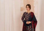 Feathers Digital Printed Dhanak Unstitched 3Pc Suit LUNARE-FT591