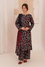 Feathers Digital Printed Dhanak Unstitched 3Pc Suit LUNARE-FT591