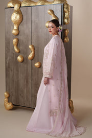 Emaan Adeel Nouvelle Embroidered Chiffon Unstitched 3Pc Suit - LUNE