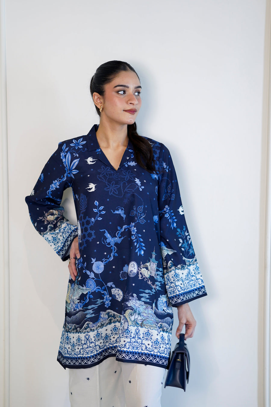 Faiza Faisal FNF Day-Out Printed Poly Lawn Pret 2Pc Suit - LUNE