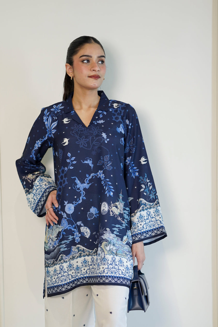 Faiza Faisal FNF Day-Out Printed Poly Lawn Pret 2Pc Suit - LUNE