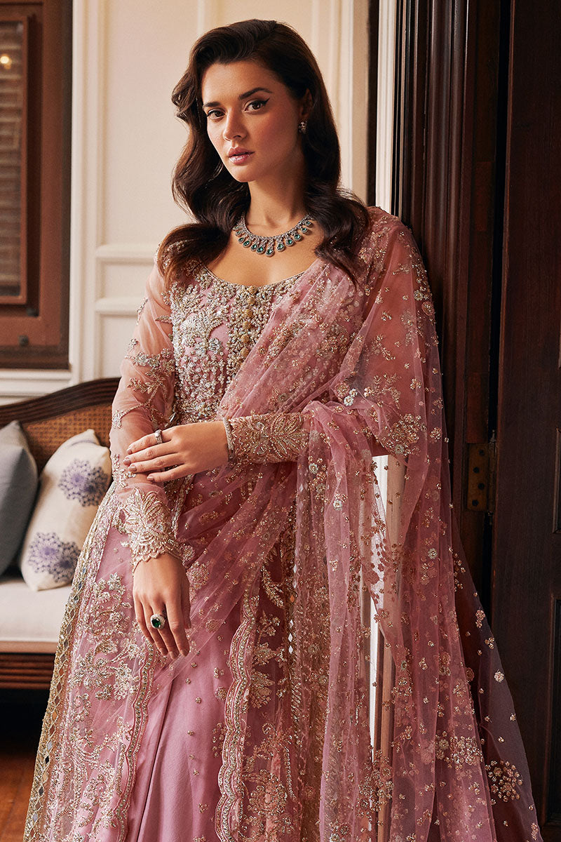 Best of Mushq Embroidered Net Unstitched 3Pc Suit BOM-04 Luster