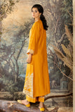 LW2-06 mustard Embroidered 2Pc - LA ROSAA