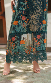 Asifa & Nabeel Pashmina Luxe Unstitched Embroidered 3Pc Suit LWC25-01 Nora