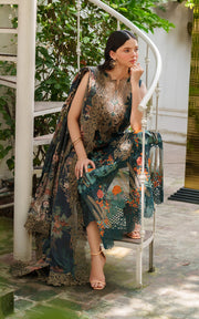 Asifa & Nabeel Pashmina Luxe Unstitched Embroidered 3Pc Suit LWC25-01 Nora