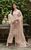 Asifa & Nabeel Pashmina Luxe Unstitched Embroidered 3Pc Suit LWC25-03 Blanc