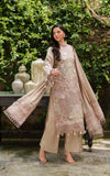 Asifa & Nabeel Pashmina Luxe Unstitched Embroidered 3Pc Suit LWC25-03 Blanc